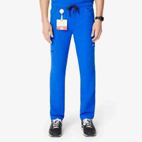 FIGS Technical Collection Men's Cairo Cargo Scrub Pants Size Medium Royal Blue - Picture 1 of 12
